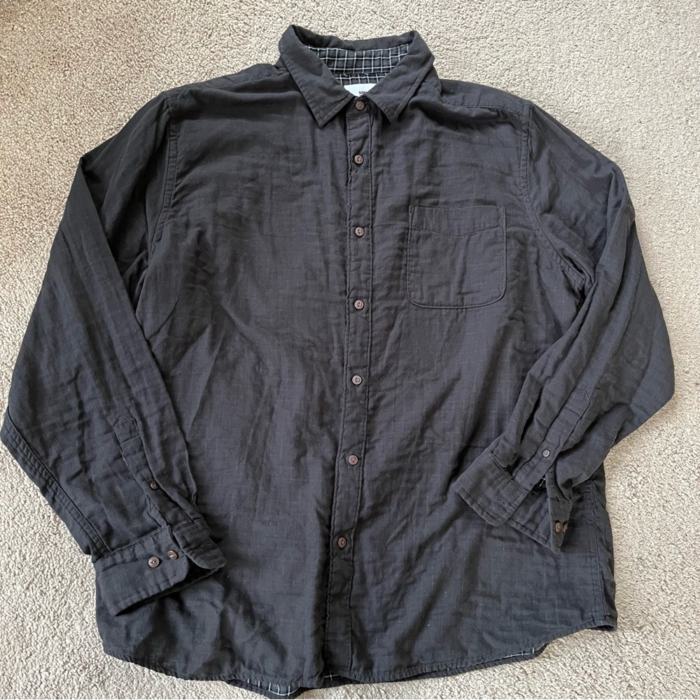 Sonoma Plaid Lined Button Down Shirt